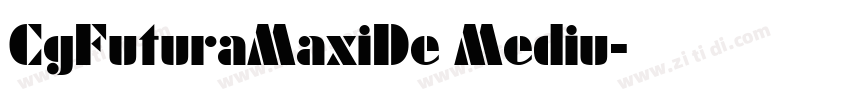 CgFuturaMaxiDe Mediu字体转换